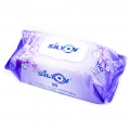 Servetele umede Silyon/Flortis, capac, 120 buc/set