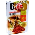 Lumanari pastila, Sandalwood, diametru 2cm, 6 buc/set